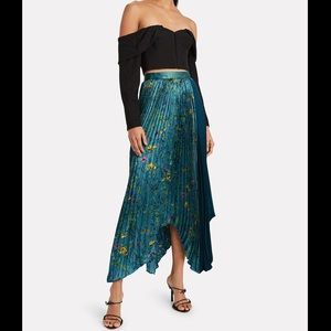 Amur pleated floral skirt